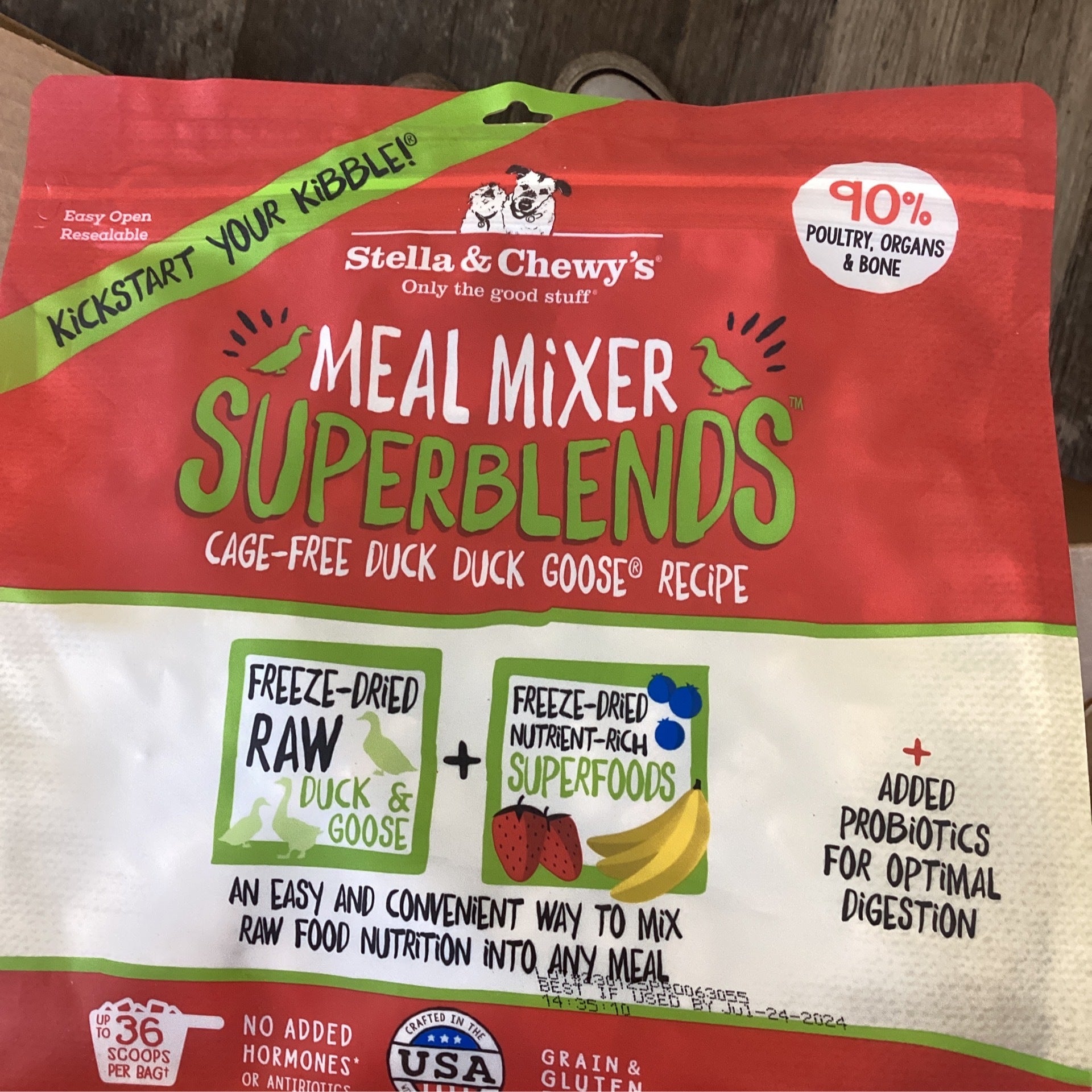 Stella & Chewy's Freeze Dried Raw Meal Mixers SuperBlends Duck & Goose